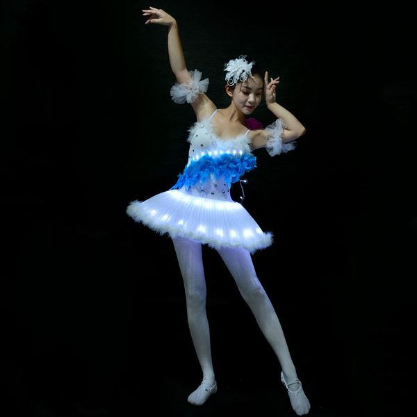 new childrens with woman ballet costume dance dress with led display fluorescent luminous, Black;red
new childrens with woman ballet costume dance dress with led display fluorescent luminous, Black;red