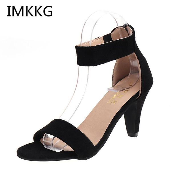 dress shoes women sandals open toe summer high heels female thin heel suede sandale ladies sandalias mujer a00157, Black
dress shoes women sandals open toe summer high heels female thin heel suede sandale ladies sandalias mujer a00157, Black