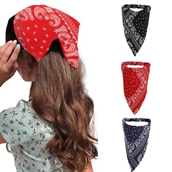 scarves women bohemian elastic hair scarf headband vintage paisley floral print triangle kerchief bandana headwrap turban stretchy, Blue;gray
scarves women bohemian elastic hair scarf headband vintage paisley floral print triangle kerchief bandana headwrap turban stretchy, Blue;gray