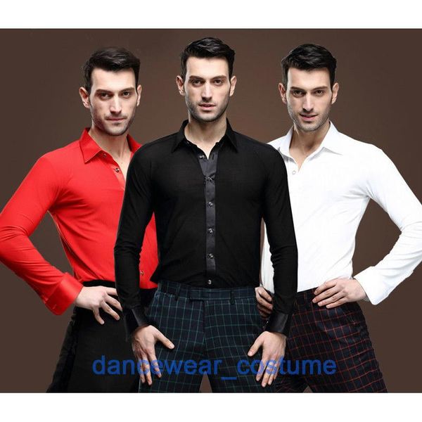 men's dress shirts men long sleeve latin modern dance shirt jazz tango rumba ballroom performance practice salsa 3color, White;black
men's dress shirts men long sleeve latin modern dance shirt jazz tango rumba ballroom performance practice salsa 3color, White;black