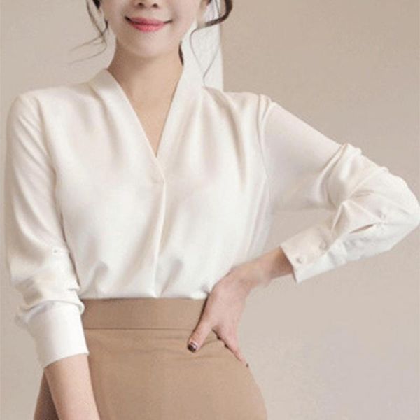 women's blouses & shirts women long sleeve solid white chiffon office blouse clothes womens and blusas mujer de moda 2021
women's blouses & shirts women long sleeve solid white chiffon office blouse clothes womens and blusas mujer de moda 2021