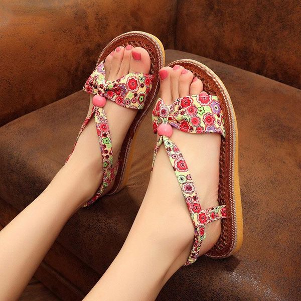 women's sandals summer bohemia flat shoes rome ladies beach sweet floral female elastic band open toe outdoor flats 2021, Black
women's sandals summer bohemia flat shoes rome ladies beach sweet floral female elastic band open toe outdoor flats 2021, Black
