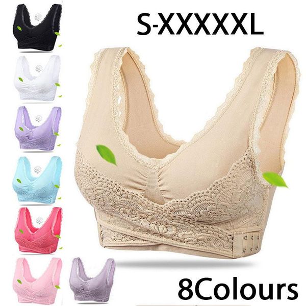 s-5xl women underwear lingerie lace sports bra breathable solid color push up comfortable cross side front buckle big size, Red;black
s-5xl women underwear lingerie lace sports bra breathable solid color push up comfortable cross side front buckle big size, Red;black
