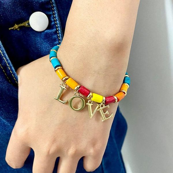 charm bracelets rainbow mini cylinder wood beads love letter for women initial bracelet bohemian creative jewelry wholesale, Golden;silver
charm bracelets rainbow mini cylinder wood beads love letter for women initial bracelet bohemian creative jewelry wholesale, Golden;silver