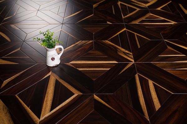 

black rosewood parquet flooring tile hardwood marquetry medallion inlay wallpaper pattern various colors background panels wall cladding