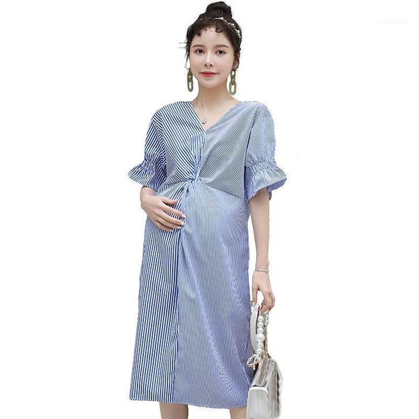 maternity clothes woman dresses for women pregnancy dress v neck striped loose plus size pregnant vestidos1, White
maternity clothes woman dresses for women pregnancy dress v neck striped loose plus size pregnant vestidos1, White