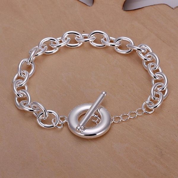 link, chain charm design fashion women men silver color jewelry bracelets factory price, Black
link, chain charm design fashion women men silver color jewelry bracelets factory price, Black