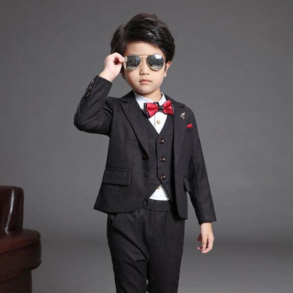suits spring autumn children formal blazer sets flower boys prom party wedding dress kids vest pants 3pcs outfits, Black
suits spring autumn children formal blazer sets flower boys prom party wedding dress kids vest pants 3pcs outfits, Black