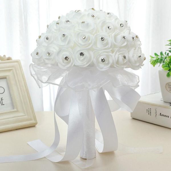 decorative flowers & wreaths wedding bouquet bridesmaid holding flower rose champagne rhinestone for bride marriage bridal novia
decorative flowers & wreaths wedding bouquet bridesmaid holding flower rose champagne rhinestone for bride marriage bridal novia