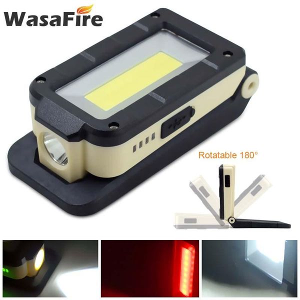 portable lanterns wasafire foldable usb rechargeable work light rotate cob white+red lanternportable magnet clip lamp for camping
portable lanterns wasafire foldable usb rechargeable work light rotate cob white+red lanternportable magnet clip lamp for camping