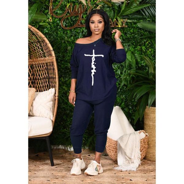women's two piece pants rmsfe 2021 early autumn women loose long sleeve round neck casual fashion letter printed set, White
women's two piece pants rmsfe 2021 early autumn women loose long sleeve round neck casual fashion letter printed set, White