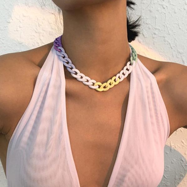 chokers 2021 women fashion hip-hop personality candy color geometric round acrylic necklace female gilrs creative thick chain jewelry, Golden;silver
chokers 2021 women fashion hip-hop personality candy color geometric round acrylic necklace female gilrs creative thick chain jewelry, Golden;silver