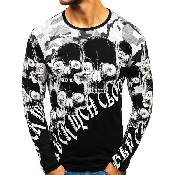 2021 autumn fashion men's long t shirts casual men skulls print full sleeve tshirts oversized slim fit tees koszulka byzh, White;black
2021 autumn fashion men's long t shirts casual men skulls print full sleeve tshirts oversized slim fit tees koszulka byzh, White;black