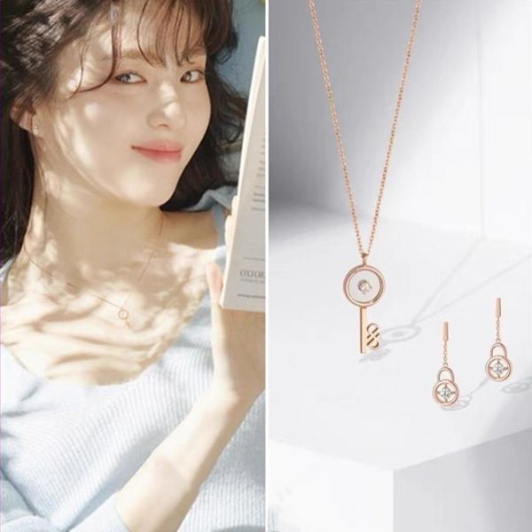 earrings & necklace key han so hee nevertheless songjiang necklace+earrings tv drama korean fashion chain jewelry valentine's day gift, Silver
earrings & necklace key han so hee nevertheless songjiang necklace+earrings tv drama korean fashion chain jewelry valentine's day gift, Silver
