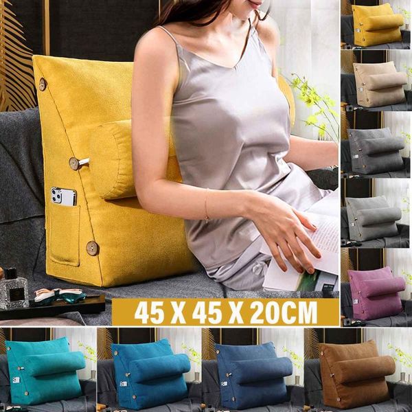 cushion/decorative pillow 45cm / 60cm stereo couch bed triangular backrest waist cushion washable sofa rest household bedroom bedding flocki
cushion/decorative pillow 45cm / 60cm stereo couch bed triangular backrest waist cushion washable sofa rest household bedroom bedding flocki