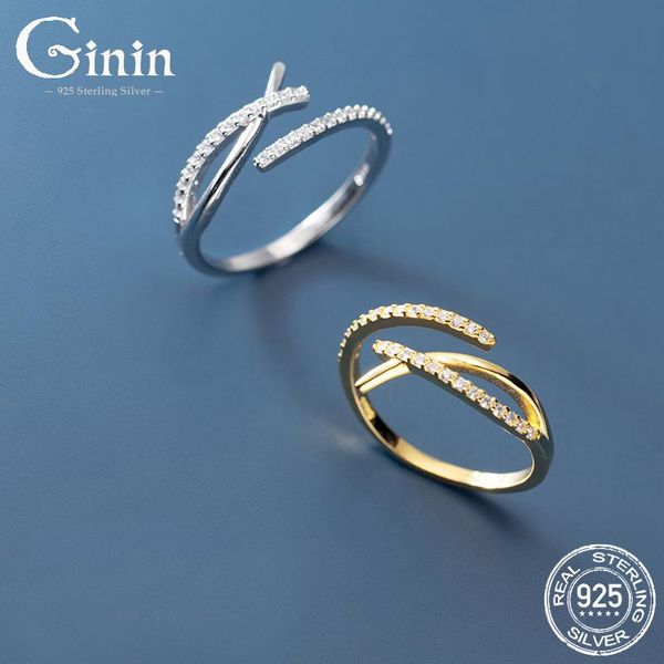 cluster rings ginin real 925 sterling silver ring for women shiny zircon elegant opening letters x cross hollow out luxury hand jewelry, Golden;silver
cluster rings ginin real 925 sterling silver ring for women shiny zircon elegant opening letters x cross hollow out luxury hand jewelry, Golden;silver