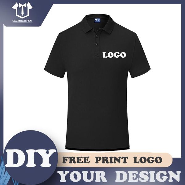 men's polos summer shirt work casual custom high-end cotton lapel printing diy brand text, White;black
men's polos summer shirt work casual custom high-end cotton lapel printing diy brand text, White;black