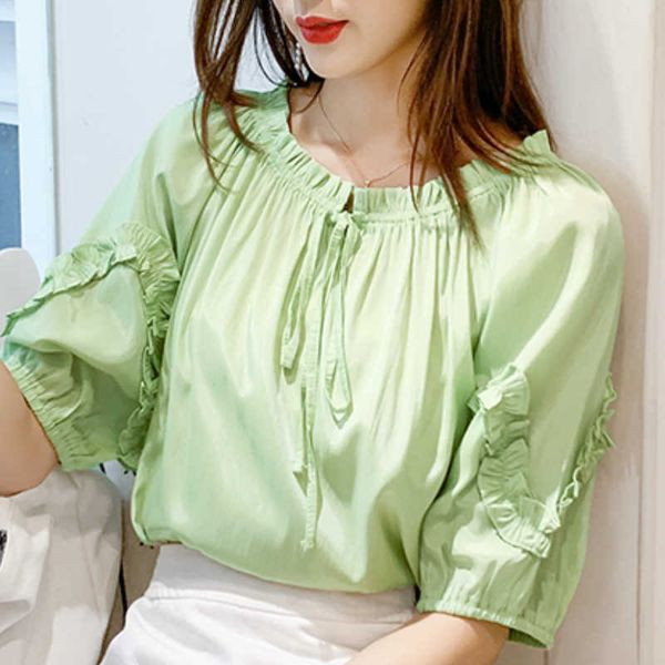 womens and blouses summer short sleeve blouse women fashion woman blouses o-neck chiffon blouse shirt women c869 210602, White
womens and blouses summer short sleeve blouse women fashion woman blouses o-neck chiffon blouse shirt women c869 210602, White