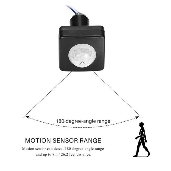 smart home control adjustable led pir infrared human body motion sensor switch flood light 85-265v
smart home control adjustable led pir infrared human body motion sensor switch flood light 85-265v