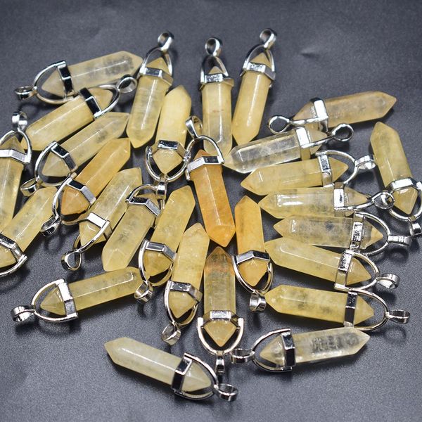 natural stone yellow crystal pillar charms chakra pendants for making accessories wholesale, Bronze;silver
natural stone yellow crystal pillar charms chakra pendants for making accessories wholesale, Bronze;silver
