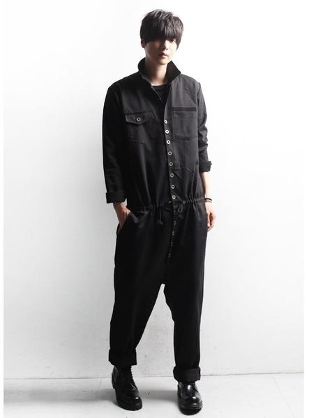 men's tracksuits spring and autumn jumpsuit pants trend hip hop casual long sleeve button loose size, Gray
men's tracksuits spring and autumn jumpsuit pants trend hip hop casual long sleeve button loose size, Gray