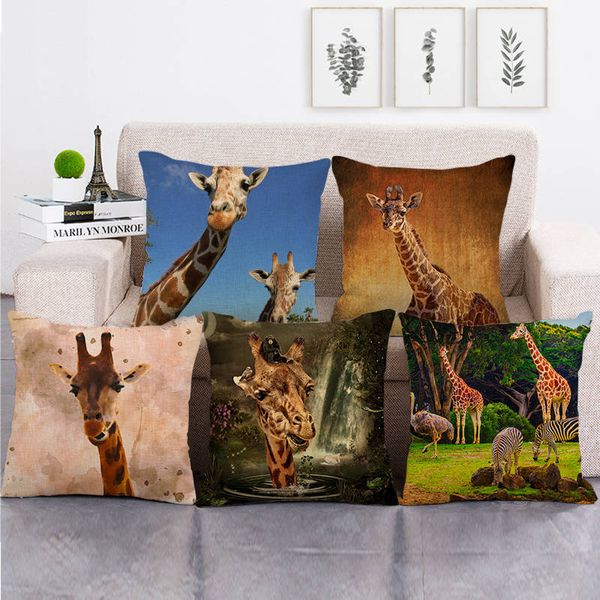 45cm*45cm african animals giraffe high quantity cushion cover linen/cotton sofa pillow cover decorative pillow case
45cm*45cm african animals giraffe high quantity cushion cover linen/cotton sofa pillow cover decorative pillow case