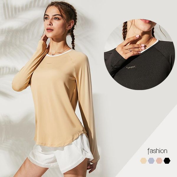 new sports slimming long sleeves yoga clothes women's casual running quick-drying breathable training workout clothes women, White;red
new sports slimming long sleeves yoga clothes women's casual running quick-drying breathable training workout clothes women, White;red