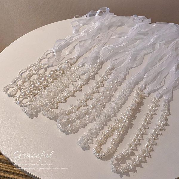 chains korean crystal pearl rice bead ribbon necklace sweet little princess a two wear neckchain super immortal air clavicle chain, Silver
chains korean crystal pearl rice bead ribbon necklace sweet little princess a two wear neckchain super immortal air clavicle chain, Silver