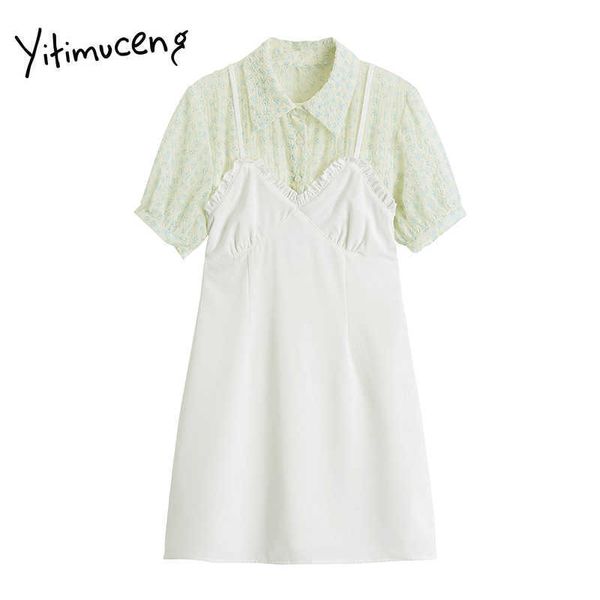 yitimuceng fake 2 pieces floral print dresses women summer bohemia high waist puff sleeve a-line fashion sweet dress 210601, Black;gray
yitimuceng fake 2 pieces floral print dresses women summer bohemia high waist puff sleeve a-line fashion sweet dress 210601, Black;gray