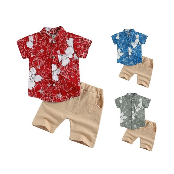 1 5y casual toddler kids baby boy clothes sets short sleeve floral print single breasted shirt shorts bottom 2pcs, White
1 5y casual toddler kids baby boy clothes sets short sleeve floral print single breasted shirt shorts bottom 2pcs, White