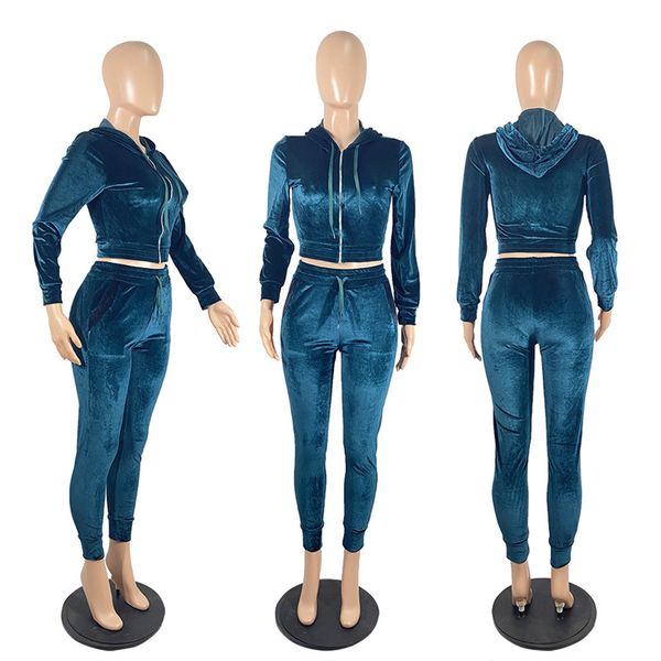 two piece set women velvet hoodied long sleeve crop coat stacked pants leggings 2 piece set outfits tracksuit sweat suit, White
two piece set women velvet hoodied long sleeve crop coat stacked pants leggings 2 piece set outfits tracksuit sweat suit, White