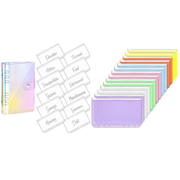 gift wrap a6 pu leather notebook magnetic personal planning binder with 21pcs pockets size 6 holes zipper
gift wrap a6 pu leather notebook magnetic personal planning binder with 21pcs pockets size 6 holes zipper