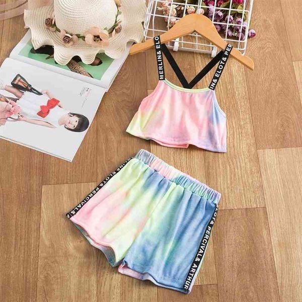 summer girls vest rainbow sunsuit kids clothes sleeveless short pants 2pcs set toddler clothing size 2-6y, White
summer girls vest rainbow sunsuit kids clothes sleeveless short pants 2pcs set toddler clothing size 2-6y, White