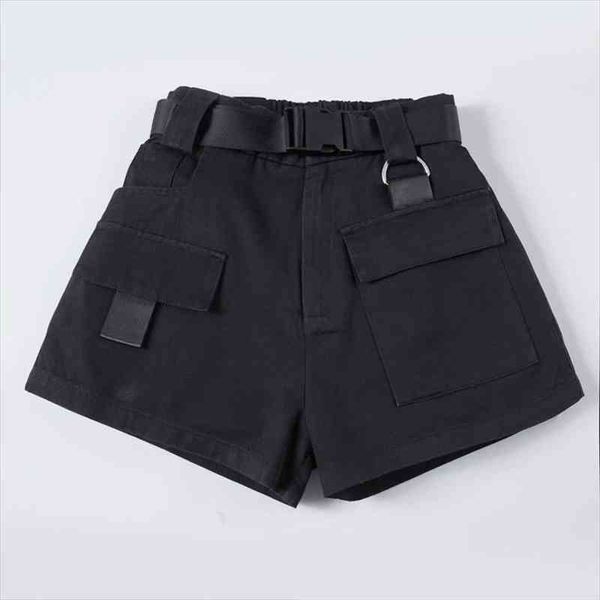 high waist wide leg cargo women shorts vintage sashes solid khaki pockets women shorts summer casual a line female buttoms, White;black
high waist wide leg cargo women shorts vintage sashes solid khaki pockets women shorts summer casual a line female buttoms, White;black