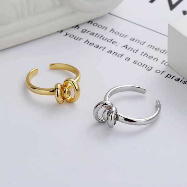 cluster rings s925 sterling silver ring female geometric three-dimensional knotted index finger engagement anniversary gift jewelry, Golden;silver
cluster rings s925 sterling silver ring female geometric three-dimensional knotted index finger engagement anniversary gift jewelry, Golden;silver