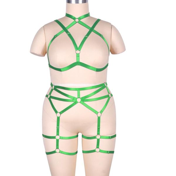 bras sets cage bra plump women harness belt plus size underwear lingerie set dress dance rave clothing exotic accessories garters, Red;black
bras sets cage bra plump women harness belt plus size underwear lingerie set dress dance rave clothing exotic accessories garters, Red;black