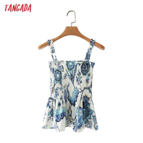 tangada women flower print camis crop spaghetti strap sleeveless backless short blouses shirts female 4t57 210609, White
tangada women flower print camis crop spaghetti strap sleeveless backless short blouses shirts female 4t57 210609, White