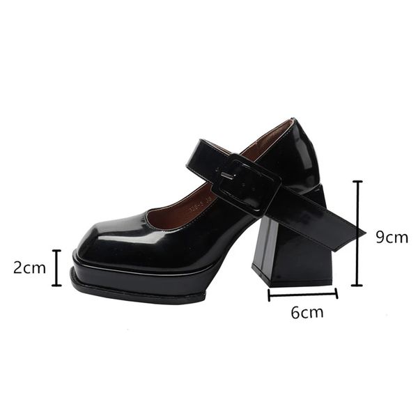 fashion square toe mary jane platform shoes women black ankle strap high heels pumps woman patent leather chunky shoesdress shoes
fashion square toe mary jane platform shoes women black ankle strap high heels pumps woman patent leather chunky shoesdress shoes