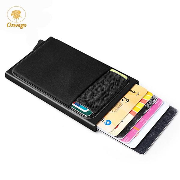 card holders oswego aluminum holder wallet with elasticity back pouch rfid bank automatic id case 2021, Brown;gray
card holders oswego aluminum holder wallet with elasticity back pouch rfid bank automatic id case 2021, Brown;gray