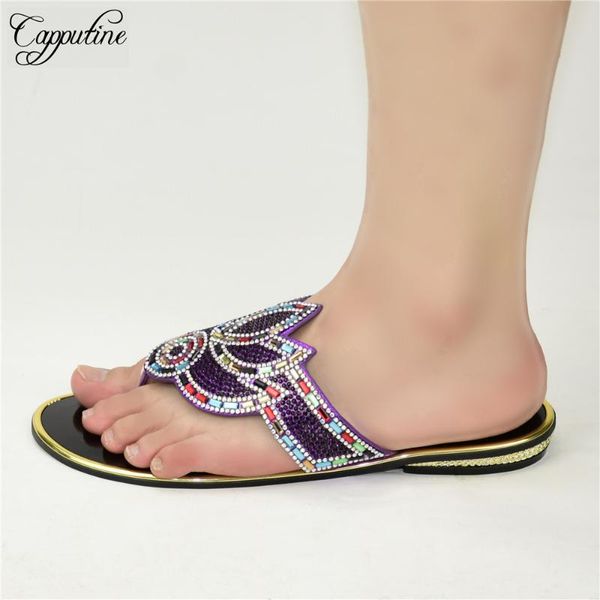 dress shoes purple african lower heel women's slipper with colurful rhinestones 88-25 height 2cm, Black
dress shoes purple african lower heel women's slipper with colurful rhinestones 88-25 height 2cm, Black