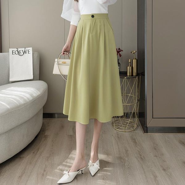 skirts elegant high waist a-line skirt women 2021 spring summer elastic long pleated, Black
skirts elegant high waist a-line skirt women 2021 spring summer elastic long pleated, Black