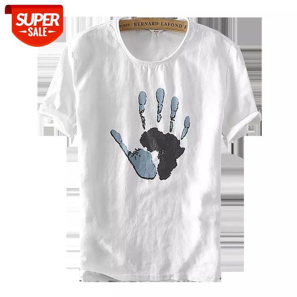 summer fashion brand male t-shirts cotton linen splicing short sleeve palm print casual t shirt for men asian size m-xxxl y579 #fv59, White;black
summer fashion brand male t-shirts cotton linen splicing short sleeve palm print casual t shirt for men asian size m-xxxl y579 #fv59, White;black