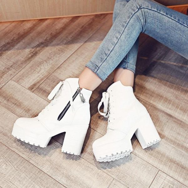 boots 2021 winter white platform wedges chunky high heels woman shoes zipper lace up ankle for women size 33-43 booties, Black
boots 2021 winter white platform wedges chunky high heels woman shoes zipper lace up ankle for women size 33-43 booties, Black