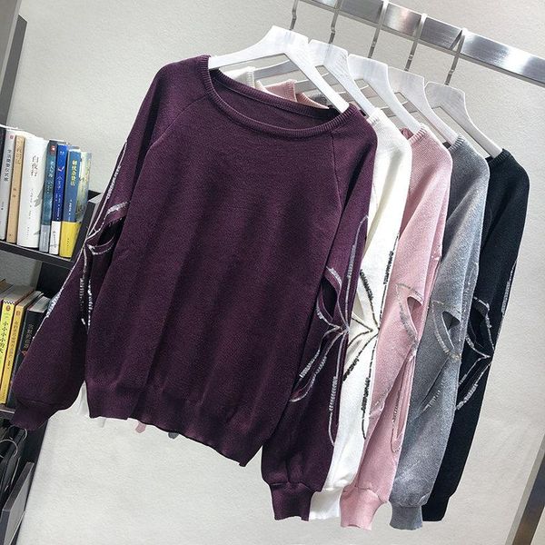 women's sweaters luosha women autumn winter sequnied lantern sleeve hollow out flower pullover and sweater female knitted patchwork jum, White;black
women's sweaters luosha women autumn winter sequnied lantern sleeve hollow out flower pullover and sweater female knitted patchwork jum, White;black