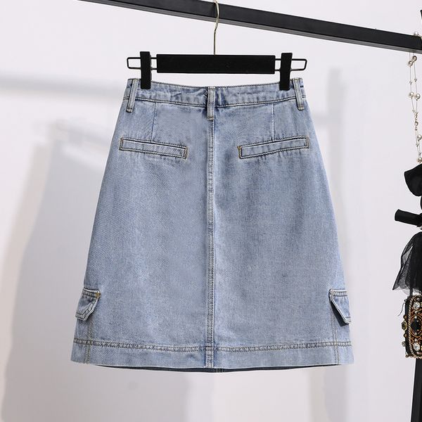 more size s-5xl blue demin solid female fashion high-waist pockets short mini a new korean buttom skirt 5zcm, Black
more size s-5xl blue demin solid female fashion high-waist pockets short mini a new korean buttom skirt 5zcm, Black