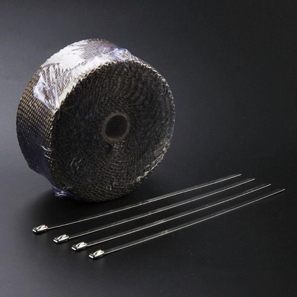 manifold & parts high temperature exhaust heat wrap heater retention resistant downpipe shield tape with 4 stainless cable ties for car moto
manifold & parts high temperature exhaust heat wrap heater retention resistant downpipe shield tape with 4 stainless cable ties for car moto