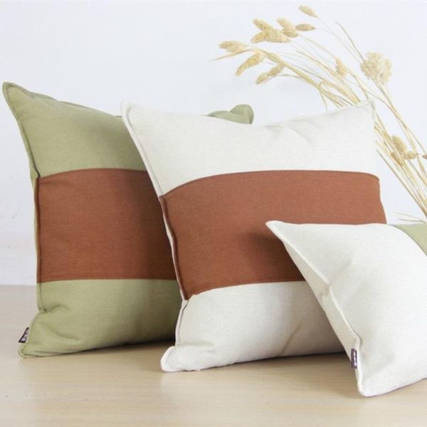 cushion/decorative pillow simple two-color patchwork cushion cover 45x45 cm for sofa bed covers decorative home decor throw houseware
cushion/decorative pillow simple two-color patchwork cushion cover 45x45 cm for sofa bed covers decorative home decor throw houseware