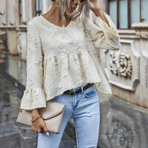 women's blouses & shirts 2021 women clothes autumn v neck solid blouse shirt office lady casual loose flare long sleeve harajuku korean, White
women's blouses & shirts 2021 women clothes autumn v neck solid blouse shirt office lady casual loose flare long sleeve harajuku korean, White