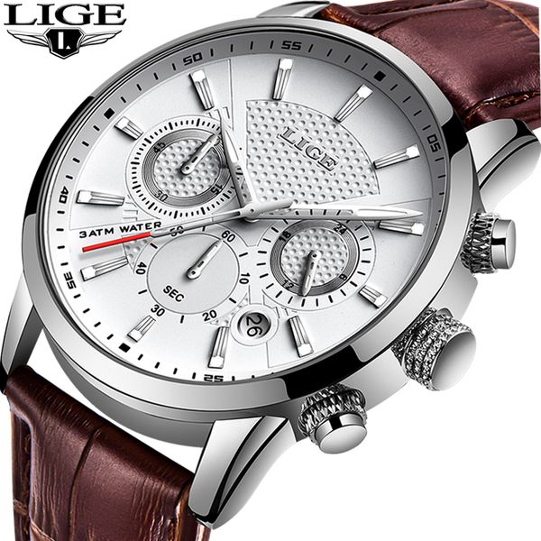 lige mens watches gift luxury brand waterproof sport watch chronograph quartz military genuine leather relogio masculinog, Slivery;brown
lige mens watches gift luxury brand waterproof sport watch chronograph quartz military genuine leather relogio masculinog, Slivery;brown