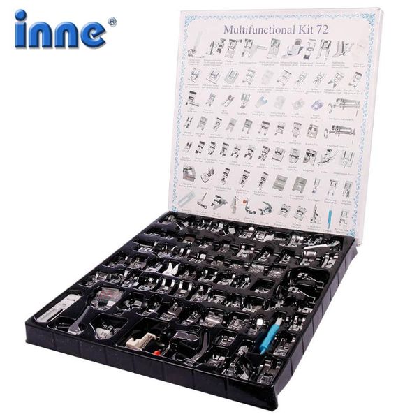 inne 11/32/48/72pcs sewing machine accessories supplies presser foot kit set with box household for brother singer stitch tools, Black
inne 11/32/48/72pcs sewing machine accessories supplies presser foot kit set with box household for brother singer stitch tools, Black